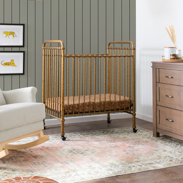 Namesake Abigail 3 in 1 Convertible Mini Crib Vintage Gold